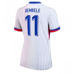 Fotbalové Dres Francie Ousmane Dembele #11 Dámské Venkovní Oblečení ME 2024 Krátký Rukáv